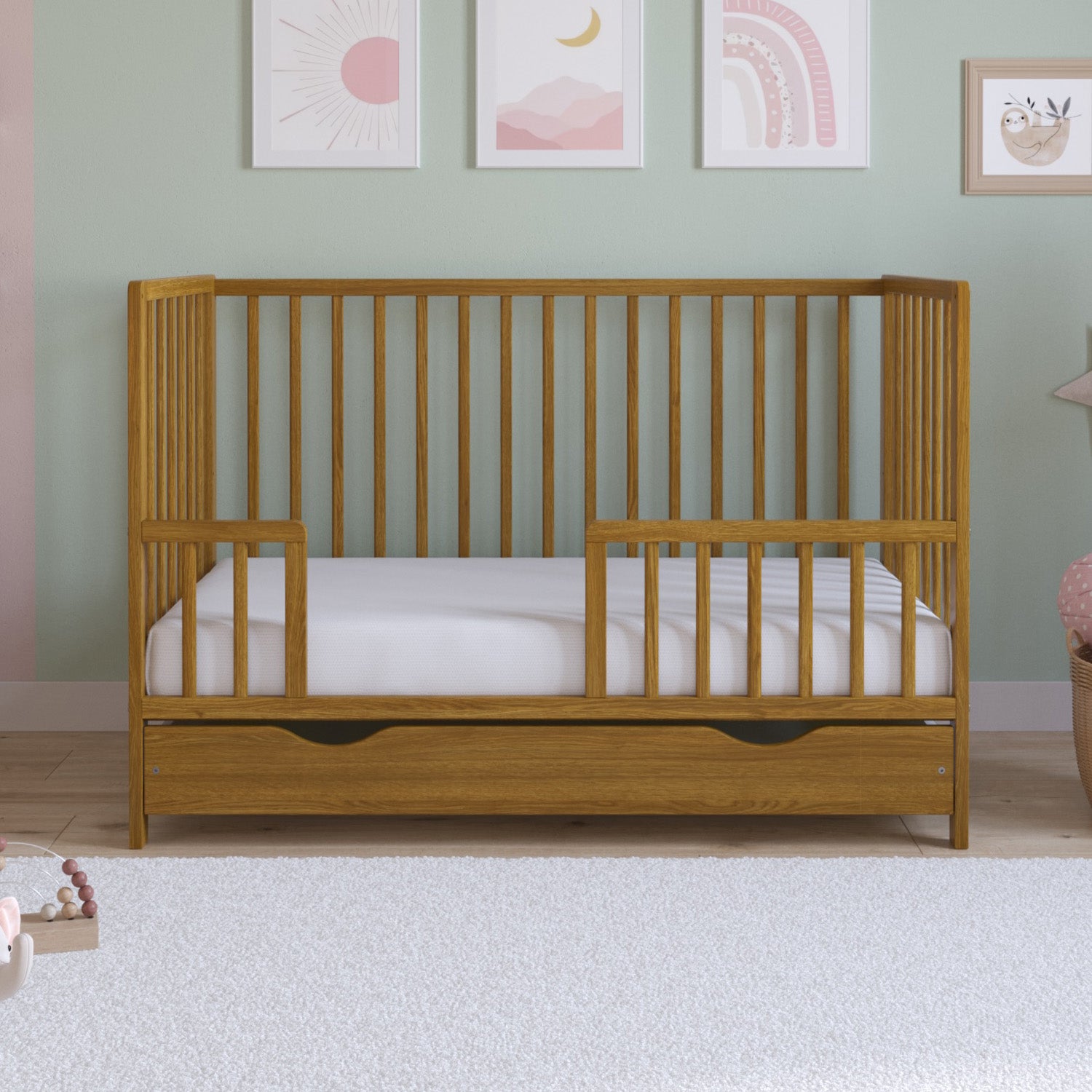Lit bébé Love For Sleep ASHER Lit bébé 120x60cm avec tiroir