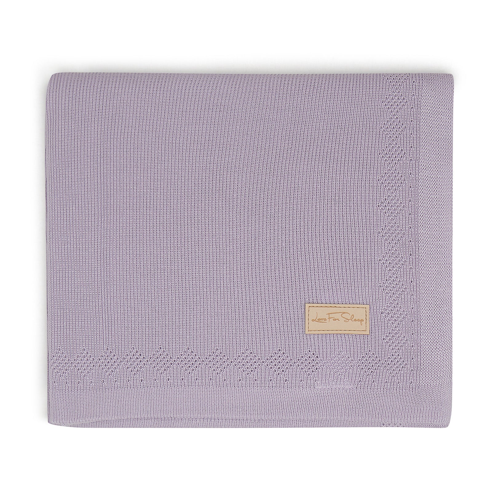 Couverture pour bébé Love For Sleep baby Couverture pour bébé en bambou lilas – Couverture tricotée ultra douce pour nouveau-né