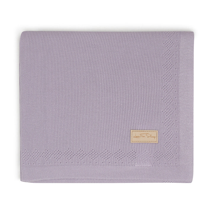 Couverture pour bébé Love For Sleep baby Couverture pour bébé en bambou lilas – Couverture tricotée ultra douce pour nouveau-né