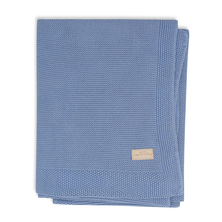 Love For Sleep baby Couverture pour bébé en coton denim – Couverture tricotée ultra douce pour nouveau-né