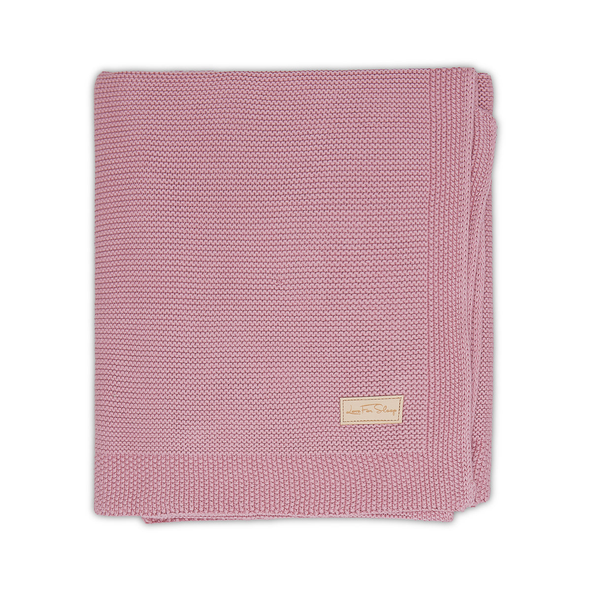 Love For Sleep baby Baby Blanket Dusty Pink Cotton Baby Blanket – Ultra Soft Knitted Blanket for Newborns