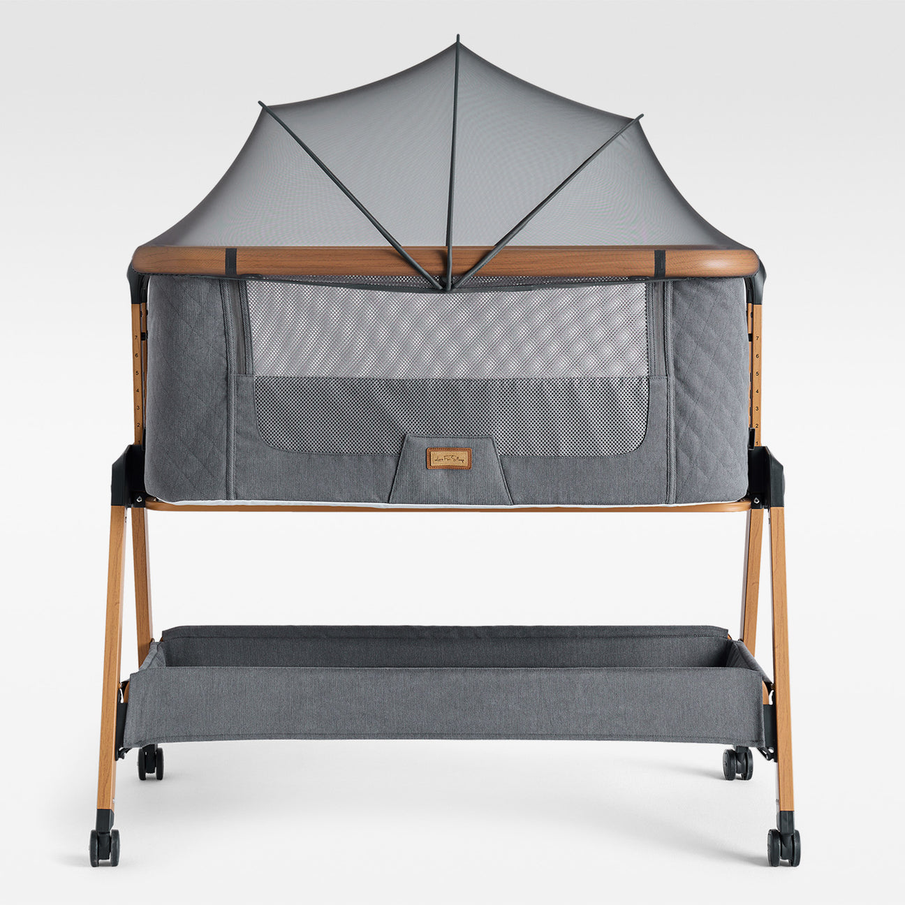 Love For Sleep baby Crib Grey SNOOBEE Bedside Crib with Mattress