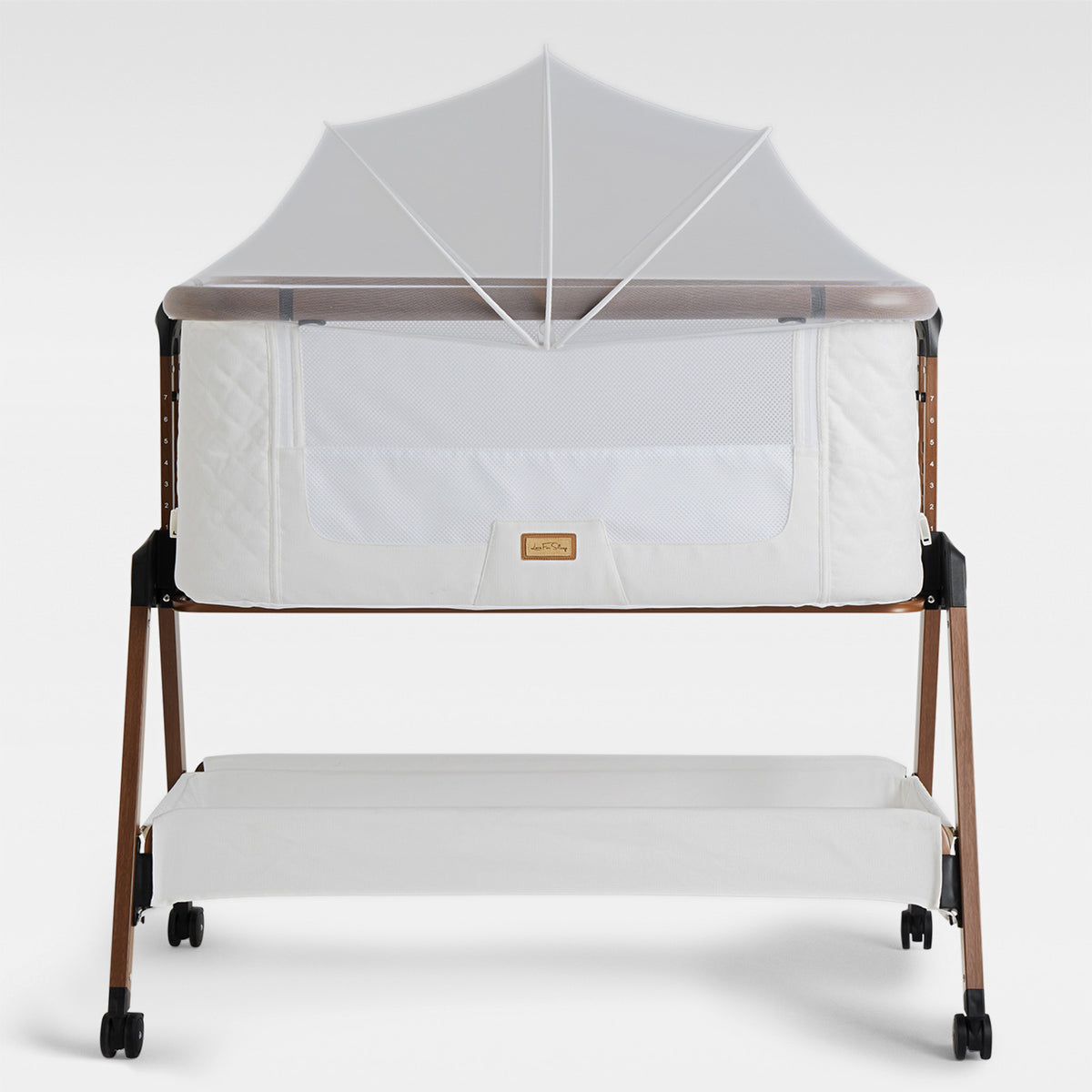 Love For Sleep baby Crib White SNOOBEE Bedside Crib with Mattress