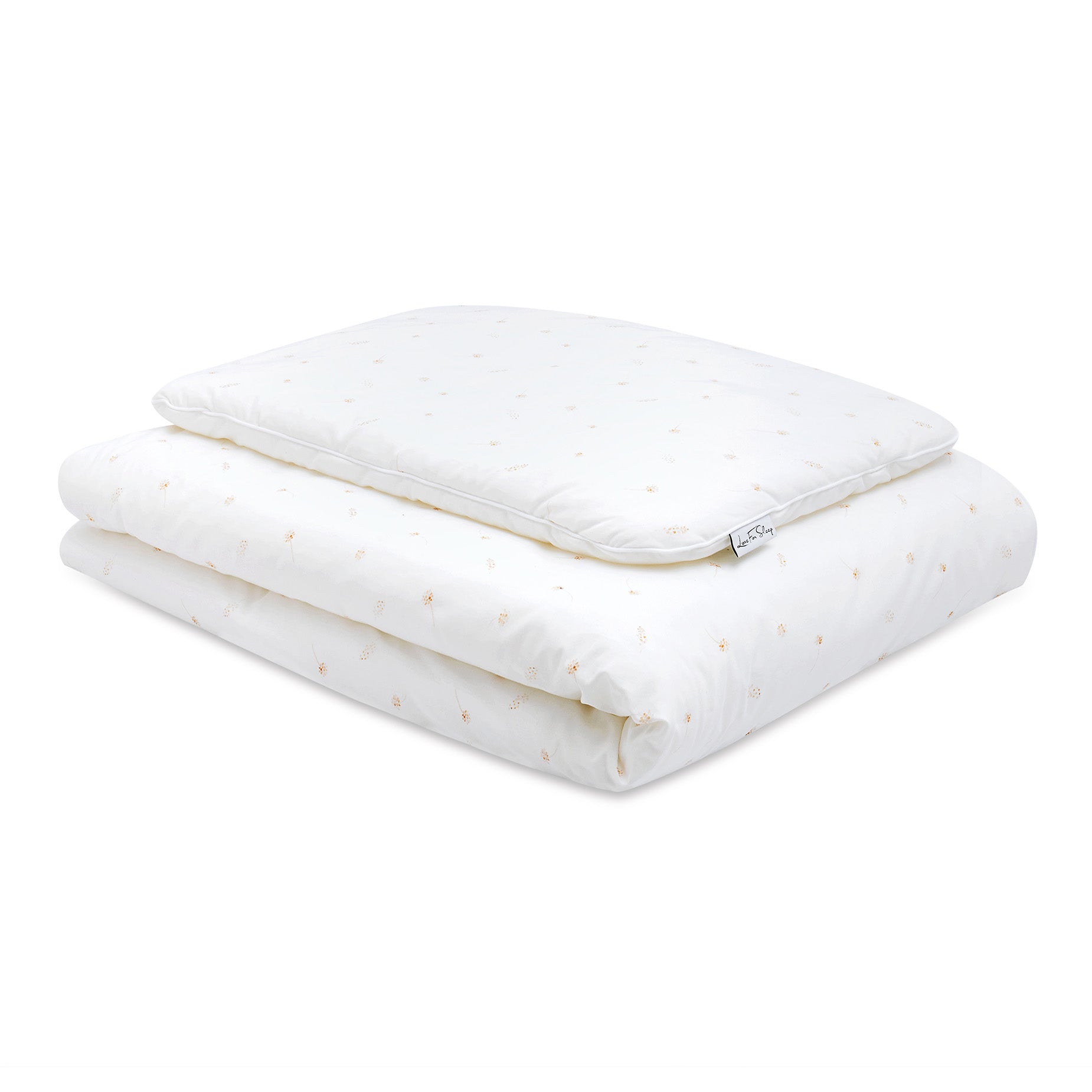 Love For Sleep baby Bedding Set Dandelions Cot Bedding Set with Pillow – 100% Cotton Baby Bedding with Filling (Countryside)