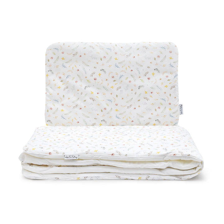 Love For Sleep Parure de lit pour bébé avec oreiller – 100 % coton avec rembourrage (campagne)