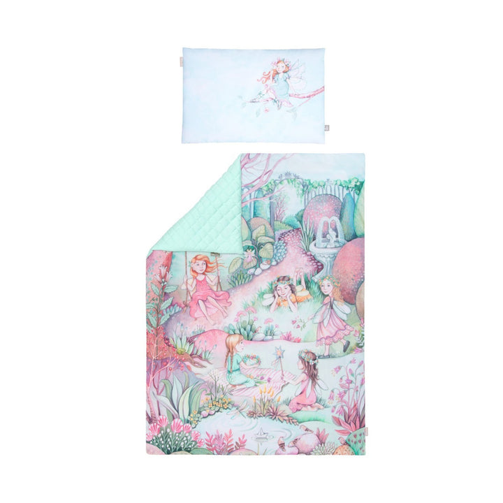 Love For Sleep baby Bedding Set Two-Sided Cot Bedding Set with Pillow – 100% Cotton Baby Bedding with Filling (Magical)