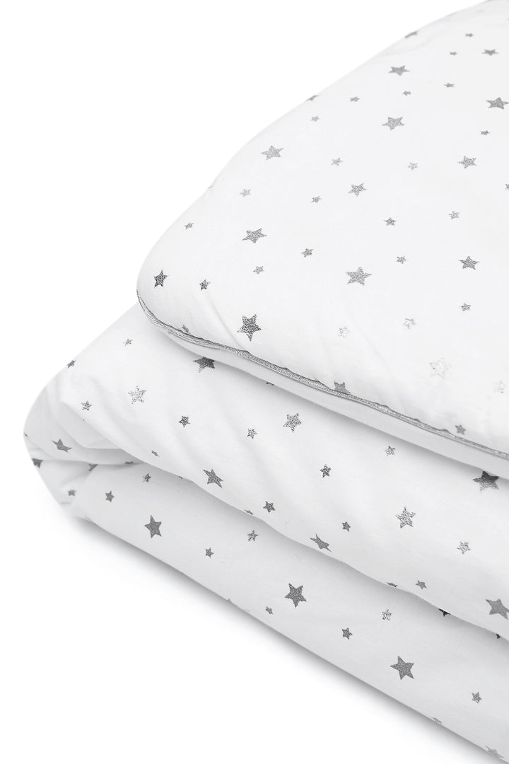 Love For Sleep baby Bedding Set Cot Bedding Set with Pillow – 100% Cotton Baby Bedding with Filling (Stars)