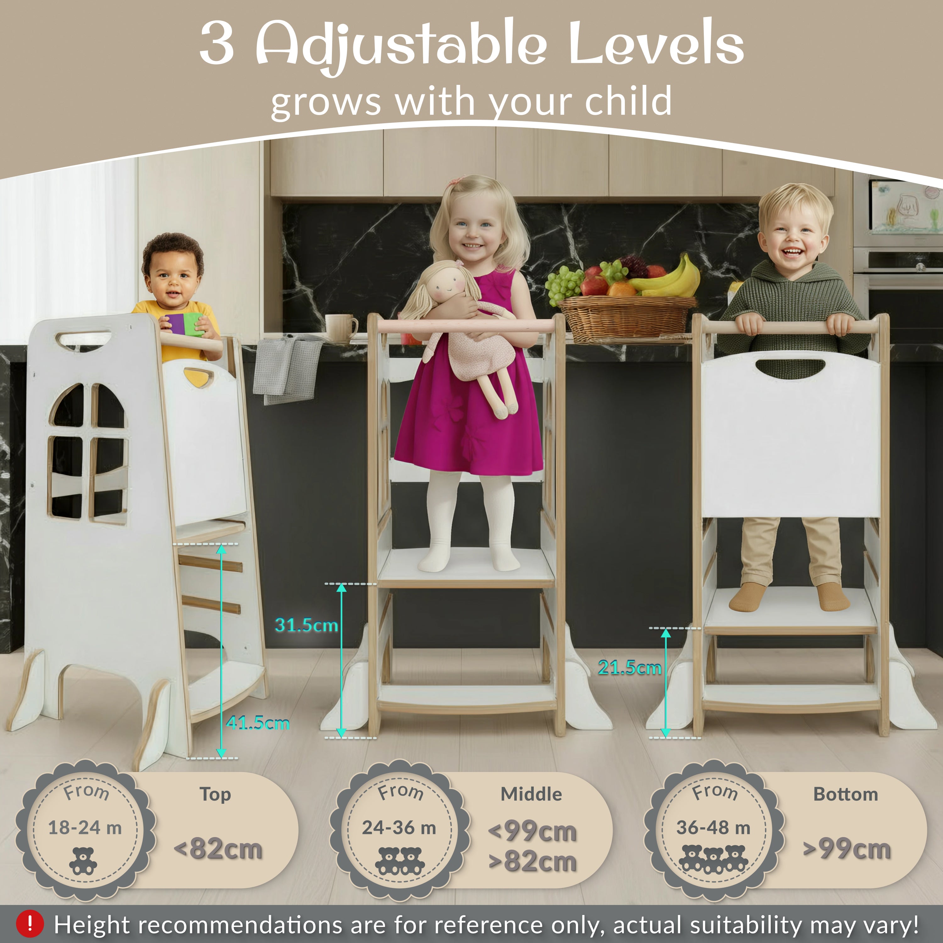 Love For Sleep baby Kitchen Helper Montessori Learning Tower – Adjustable Wooden Kitchen Step Stool for Toddlers | House Design
