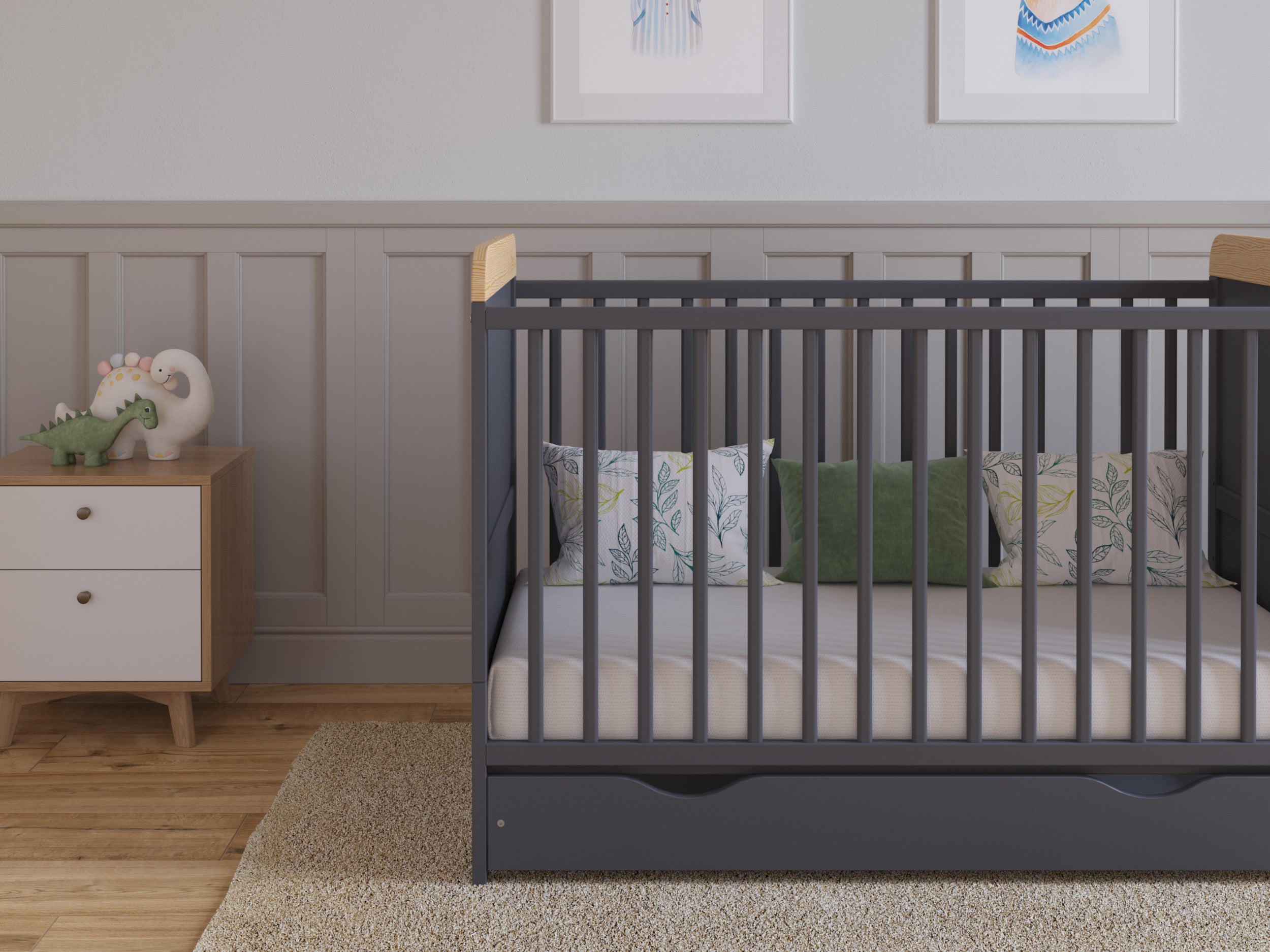 Lit bébé Love For Sleep Lit bébé LEVI 120x60cm avec tiroir