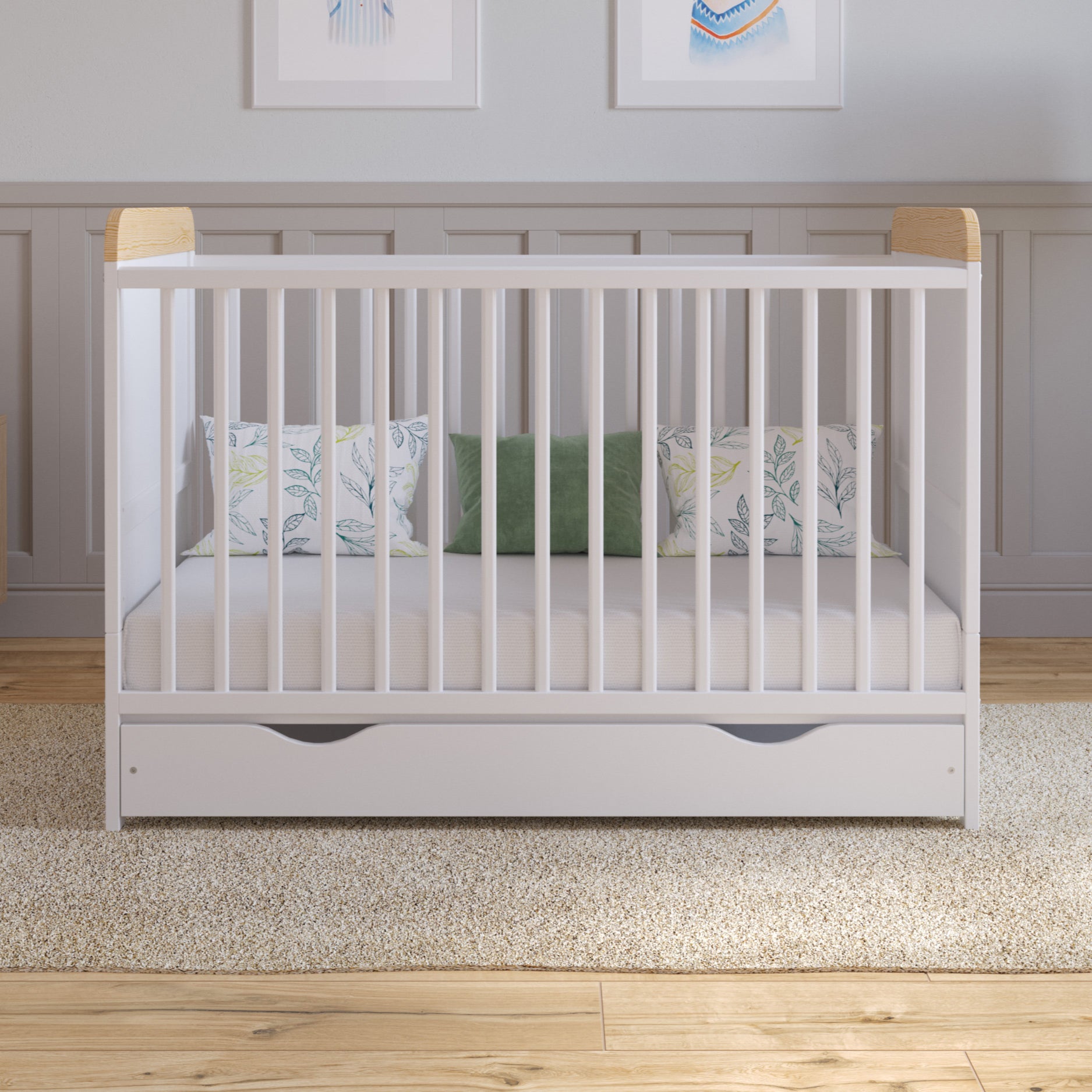 Love For Sleep baby Cot Bed LEVI Cot Bed 120x60cm with Drawer