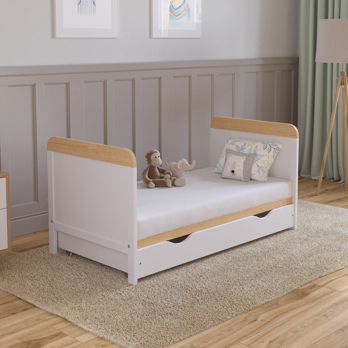 Love For Sleep baby Cot Bed LEVI Cot Bed 120x60cm with Drawer