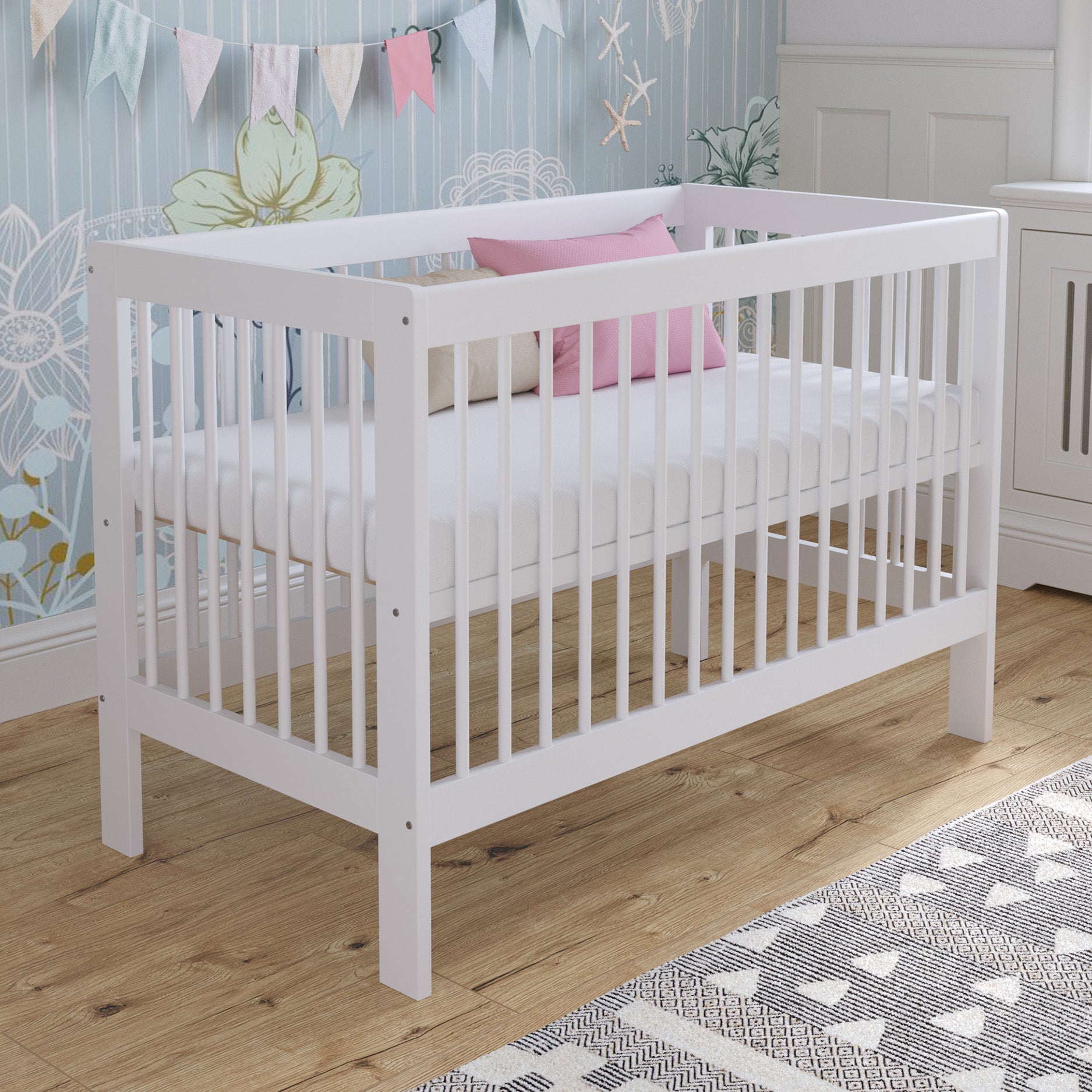 Lit bébé Love For Sleep Blanc LUCA Lit bébé 120x60cm