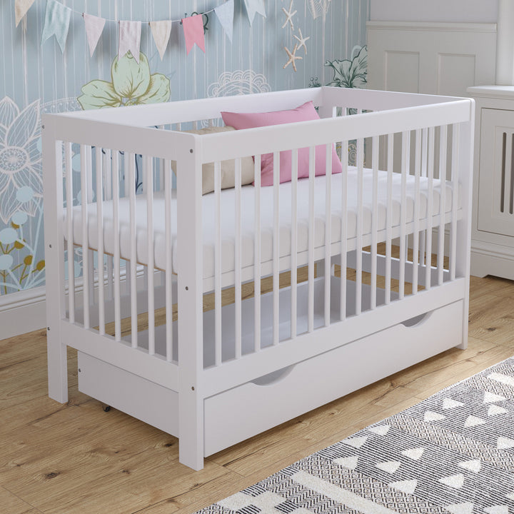 Lit bébé Love For Sleep Blanc LUCA Lit bébé 120x60cm avec tiroir
