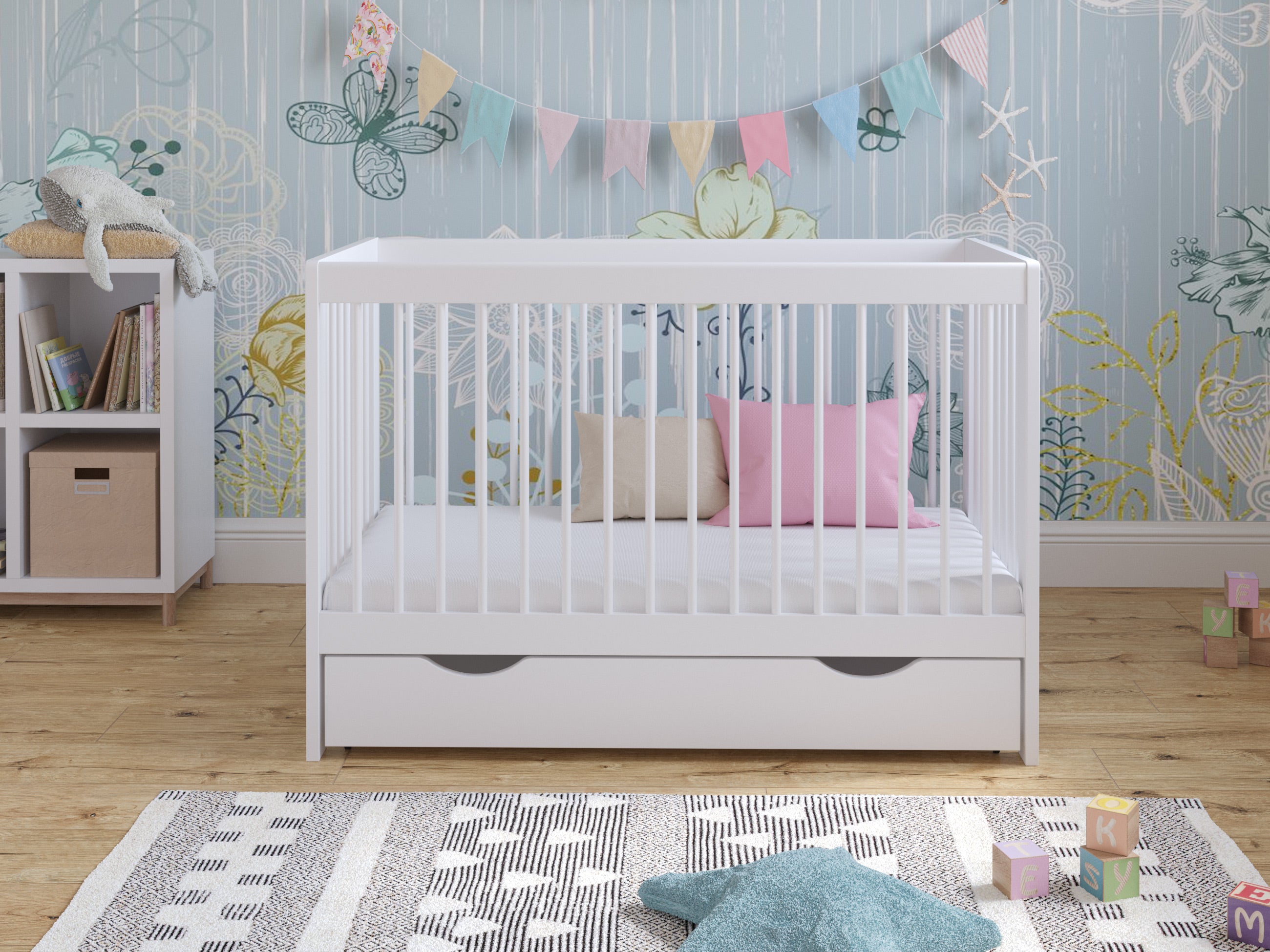 Lit bébé Love For Sleep LUCA Lit bébé 120x60cm avec tiroir
