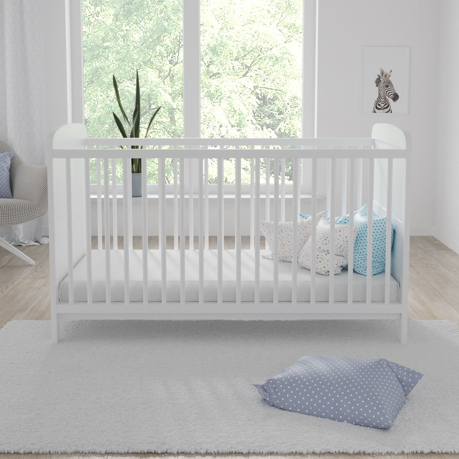 Lit bébé Love For Sleep Blanc MADDOX Lit bébé 140x70cm