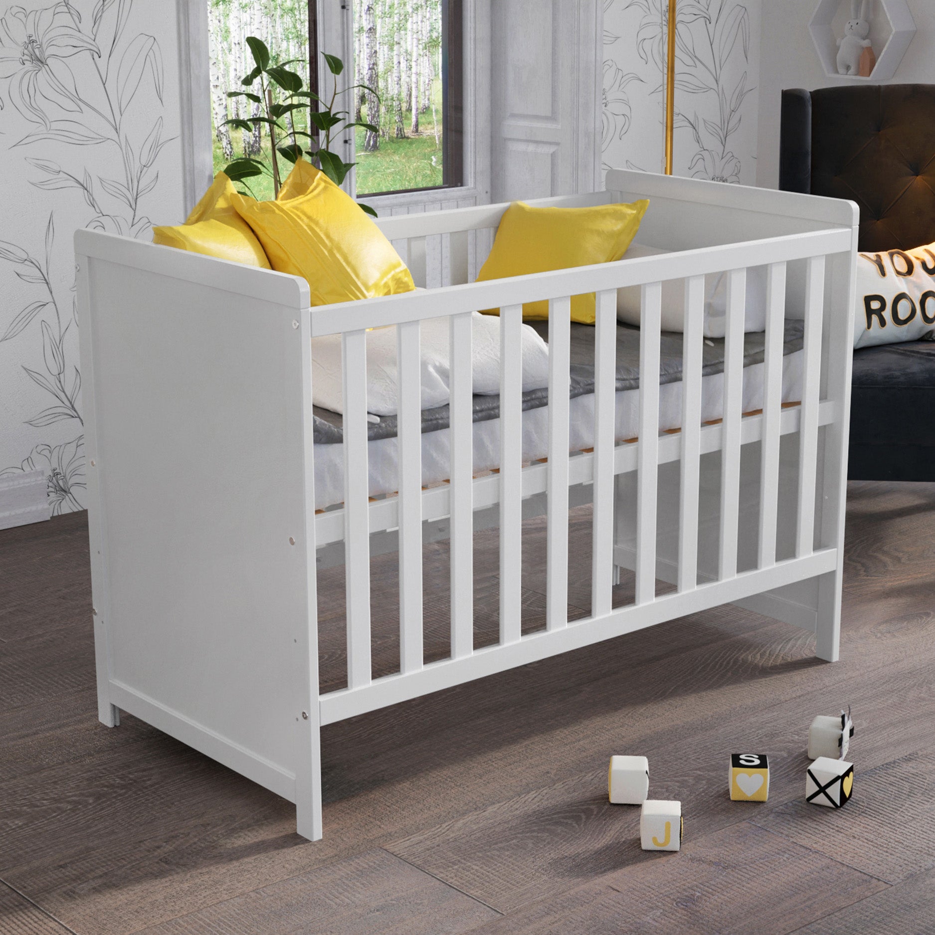 Lit bébé Love For Sleep Blanc MATILDA Lit bébé 120x60cm