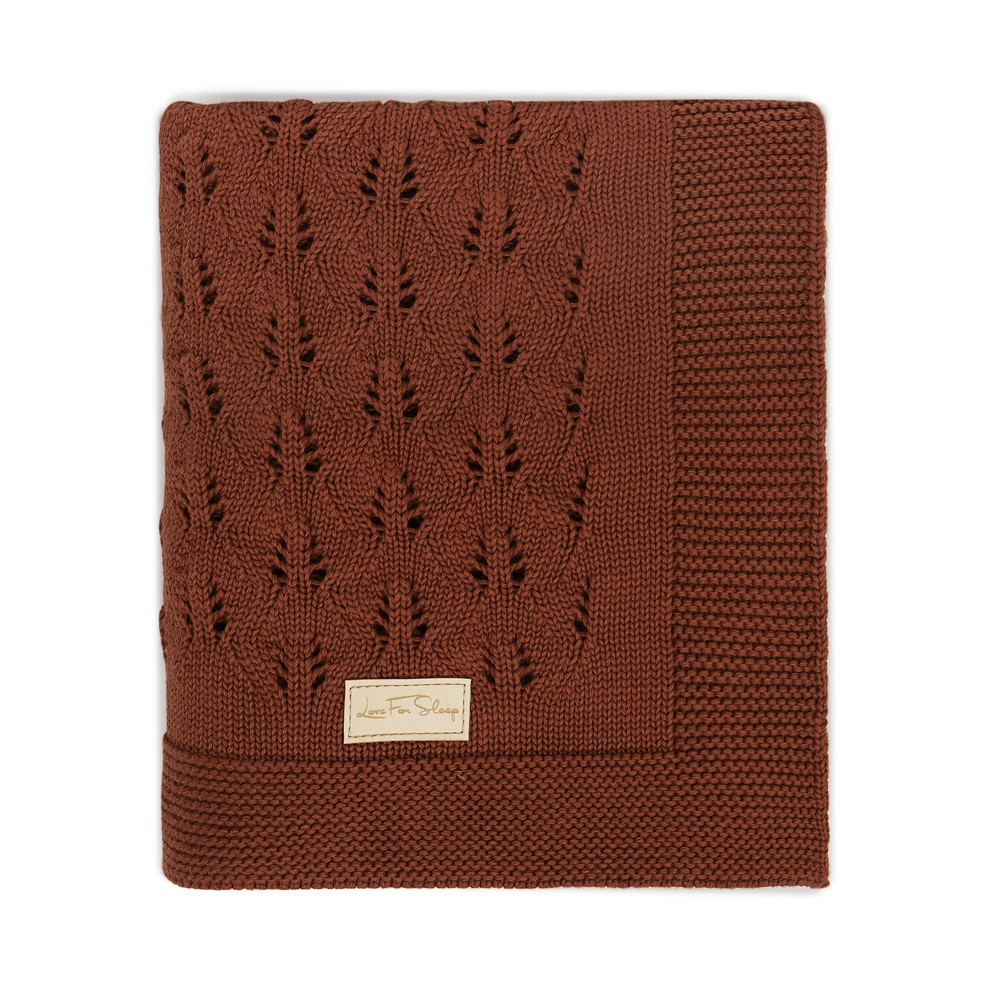 Couverture bébé Love For Sleep baby Couverture bébé en coton ajouré bronze - Couverture tricotée ultra douce pour nouveau-né