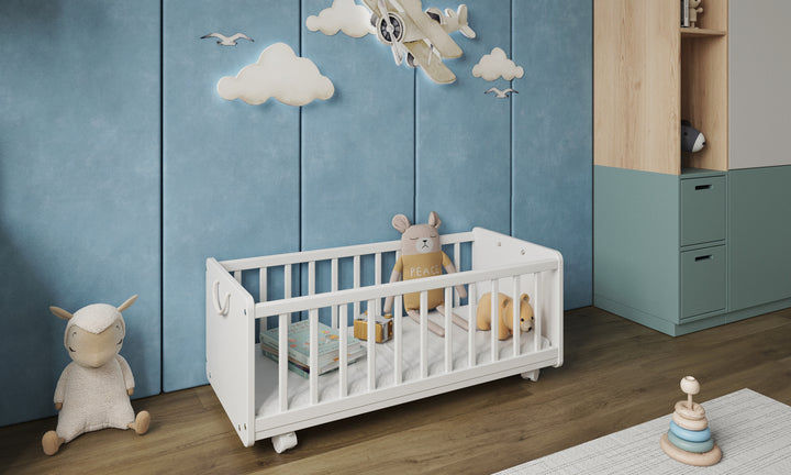 Love For Sleep baby Crib SmartCrib 6-in-1 Bedside Crib 90x40cm with Mattress