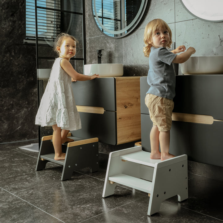 Love For Sleep baby Kitchen Helper Escabeau Montessori – Escabeau réglable en bois pour tout-petit | Étape Nordique