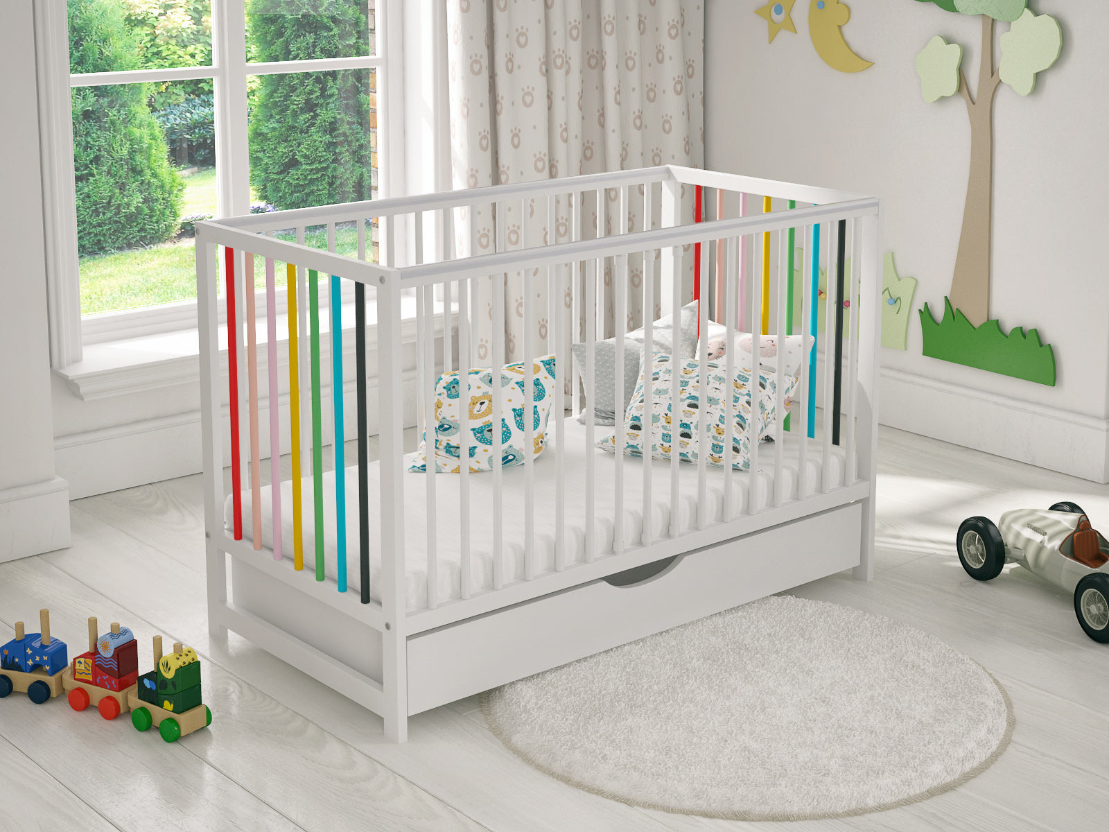 Lit bébé Love For Sleep Lit bébé SUMMER 120x60cm avec tiroir