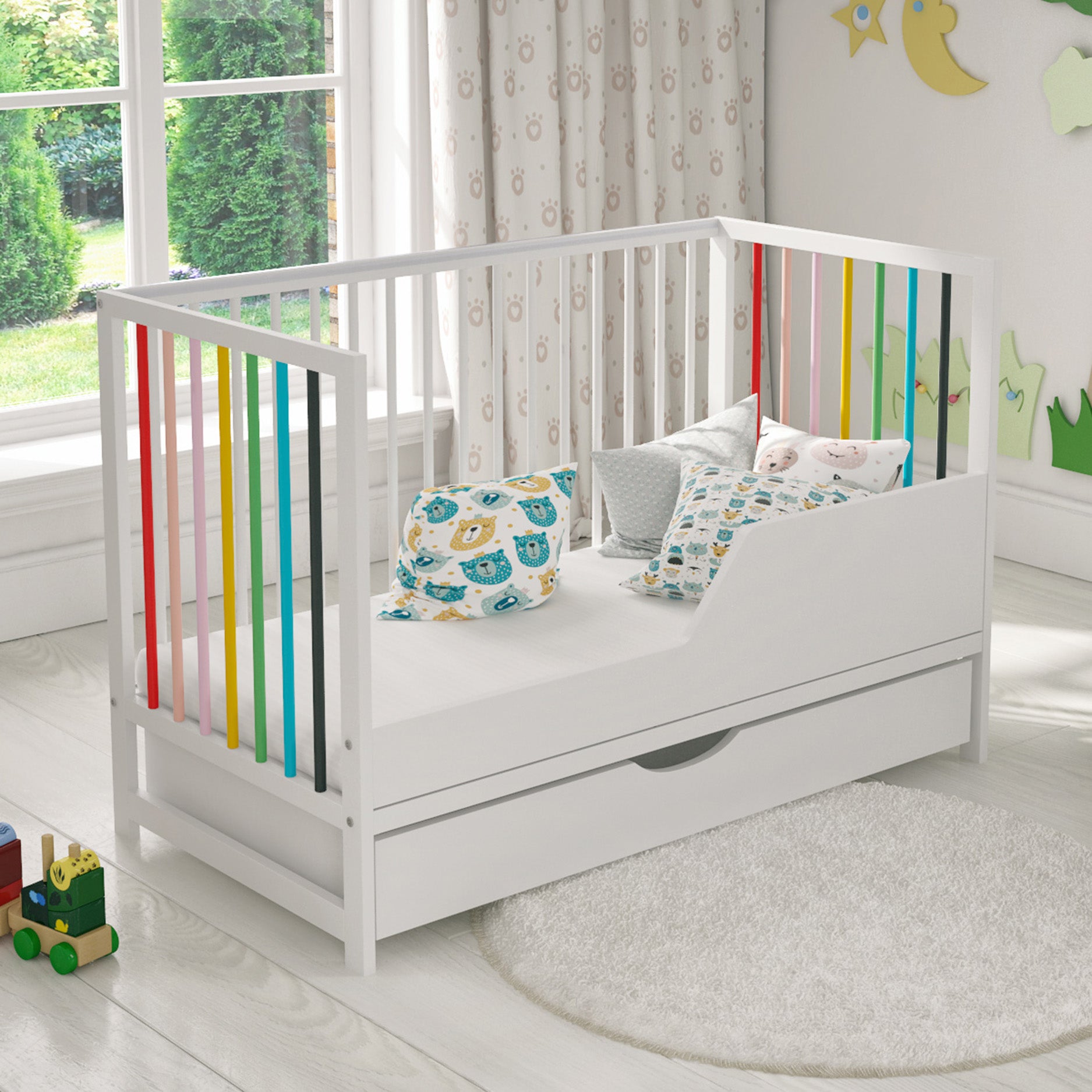 Lit bébé Love For Sleep Lit bébé SUMMER 120x60cm avec tiroir