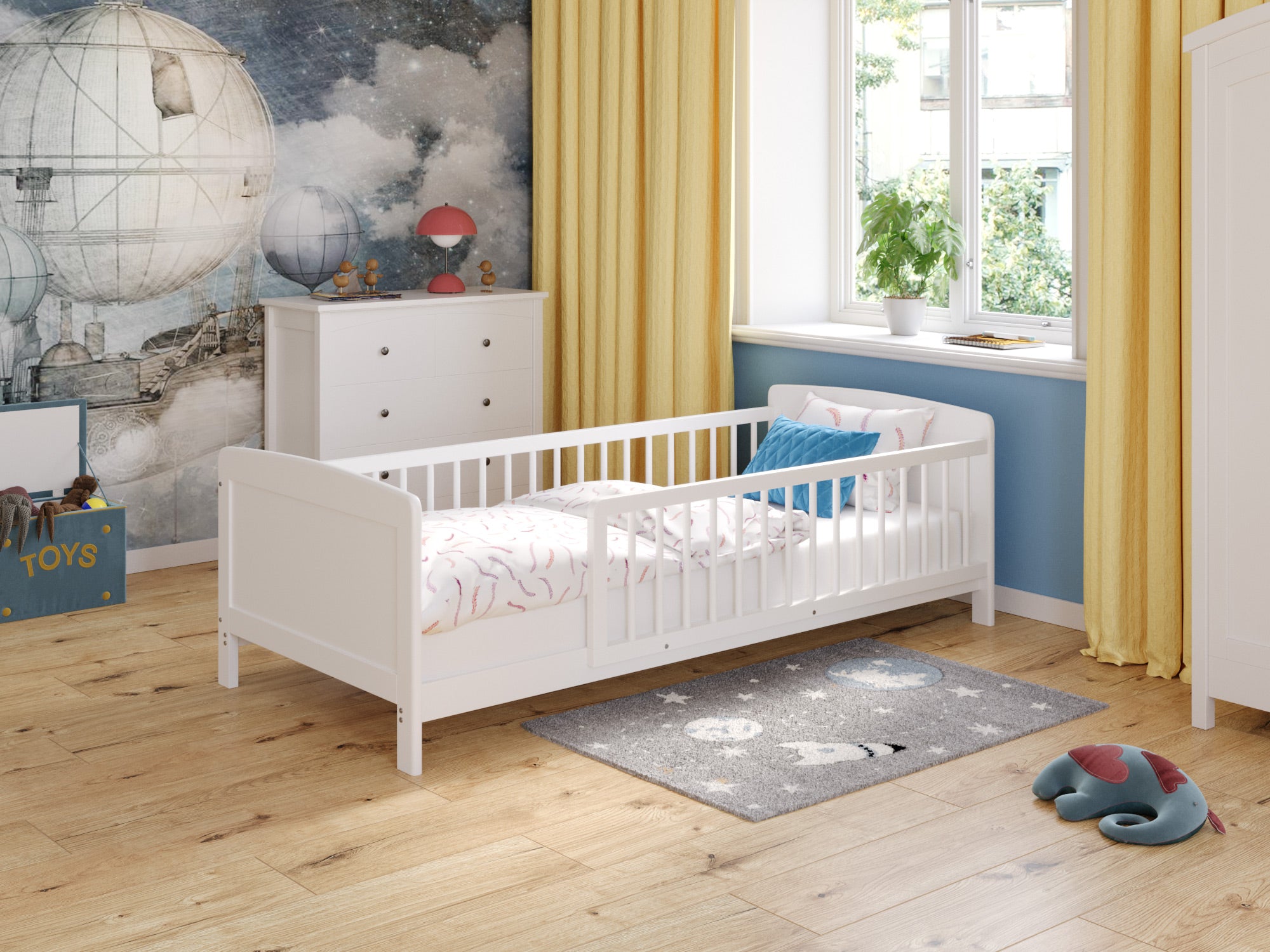 Lit junior bébé Love For Sleep Blanc ZANE Lit junior 160x80cm